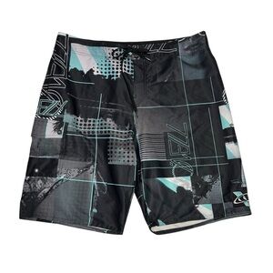 O'Neill Men's Black and Blue Swim Shorts